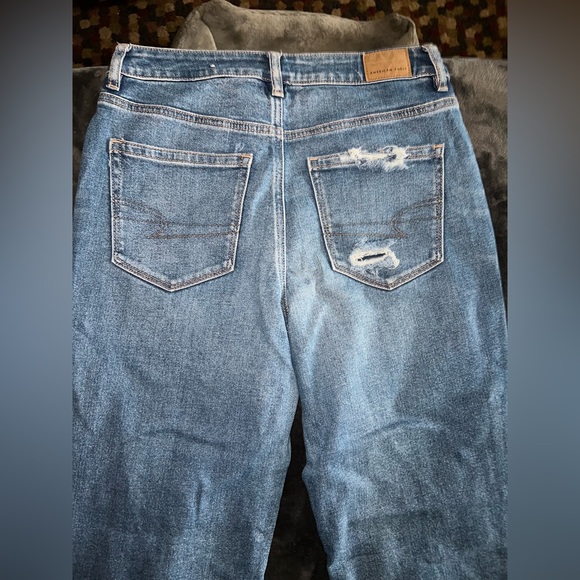 American Eagle Stretch Mom Straight Jean Size 8 Regular - Picture 11 of 15